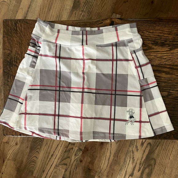 Runningskirts.com Running Skirt/Skort Womens S Grey Plaid With Pockets - Picture 3 of 5